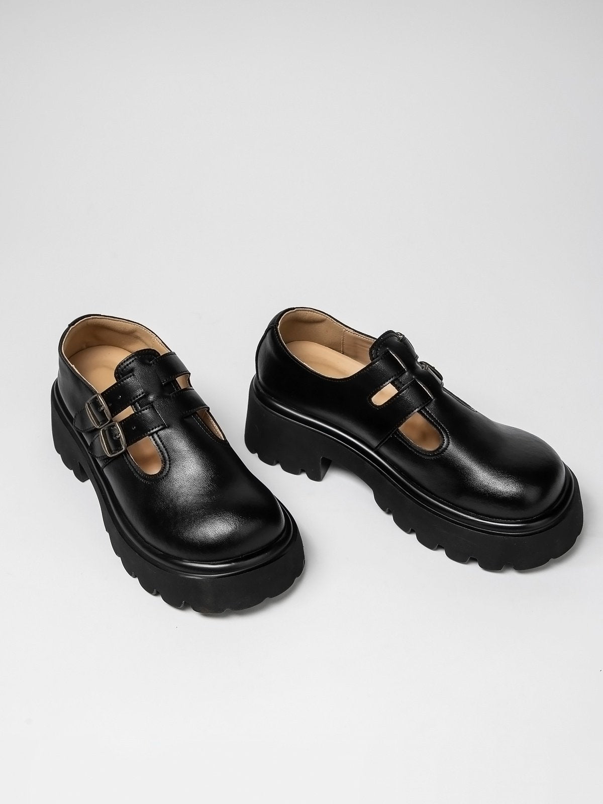 Women's leather shoes-1