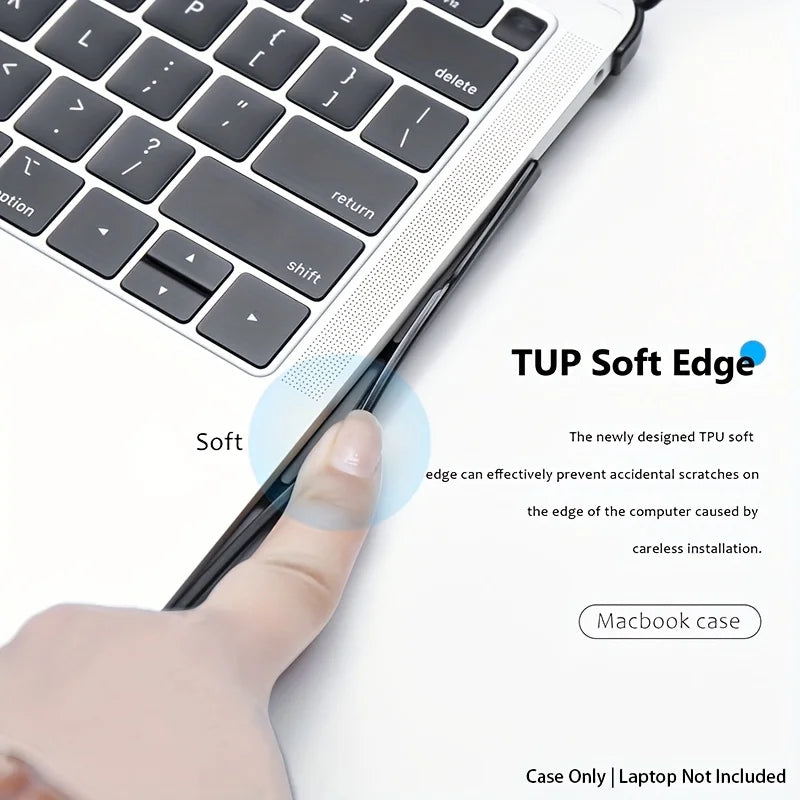 TPU Soft Edge Laptop Case for MacBook Pro 14/16 inch M5 2026, Protective Durable For MacBook Air 13.6'' Easy To Install