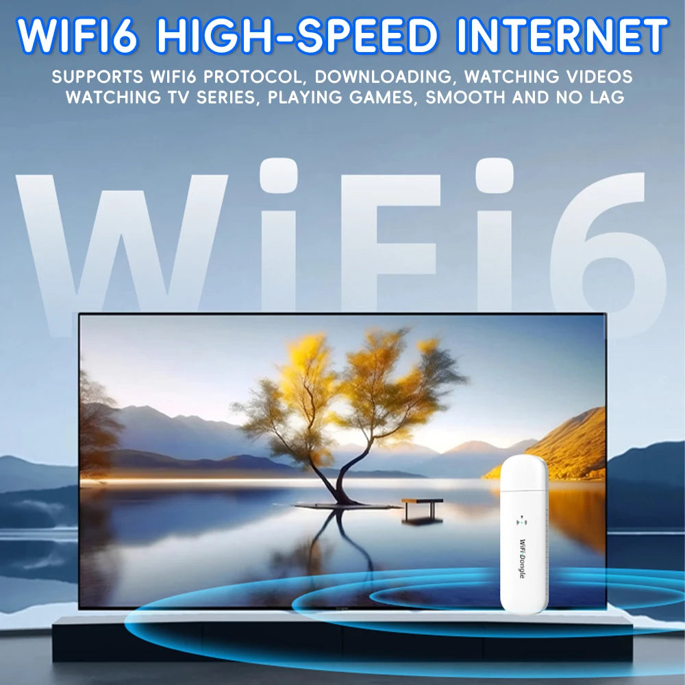 OPTFOCUS WiFi6 LTE Modem Wireless WiFi USB Router Pocket WiFi Hotspot 150Mbps MINI Portable Hotspot SIM Router For Home & Car