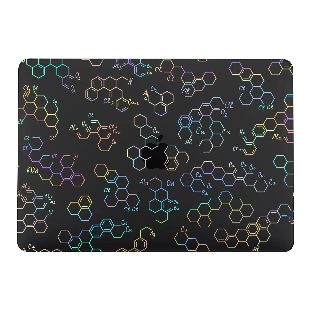 Newest Laptop Case for MacBook Air 13 15 2025 M4 M3 M2 M1 Pro 14 16 inch A3185 A3186 A2681 A2338 Pro13 Colorful Laser Cover