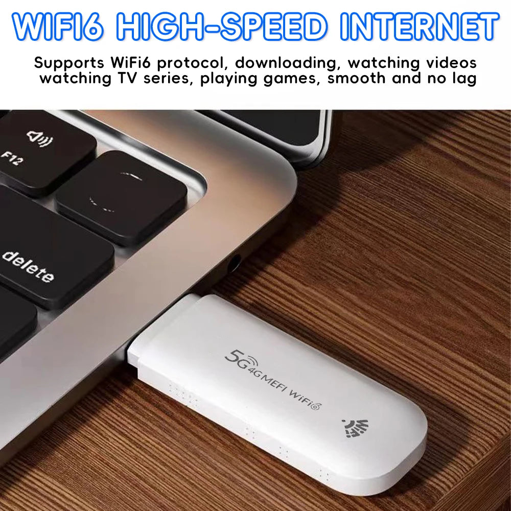 OPTFOCUS WiFi6 LTE Modem Wireless WiFi USB Router Pocket WiFi Hotspot 150Mbps MINI Portable Hotspot SIM Router For Home & Car