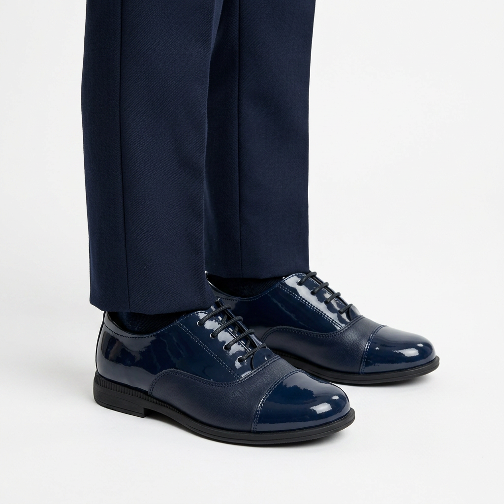 Leather Cap Shoes-1