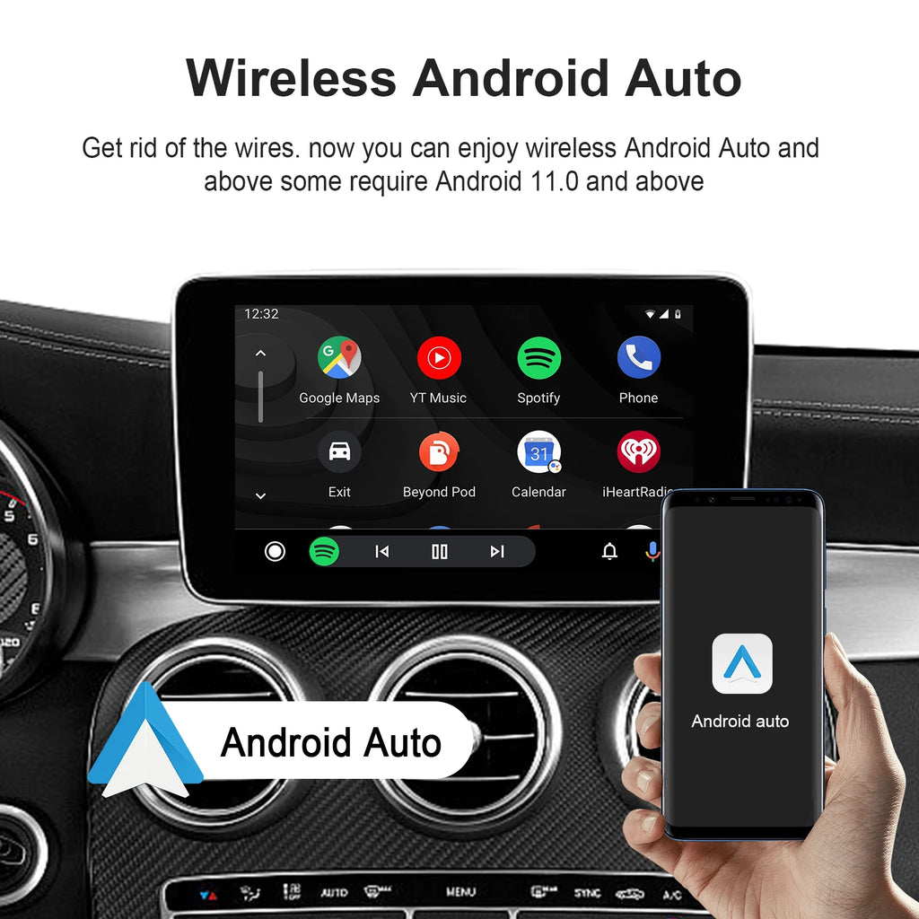 Android 13 Carplay Android 3 in 1 Ai Box Carplay Android Box Quad Core with Play Store Youtube Netflix Android Plug and Play