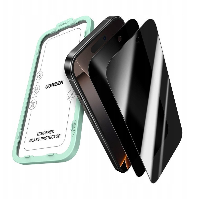 Privacy Tempered Glass Ugreen SP1154 for iPhone 17 Air (2 pcs.)