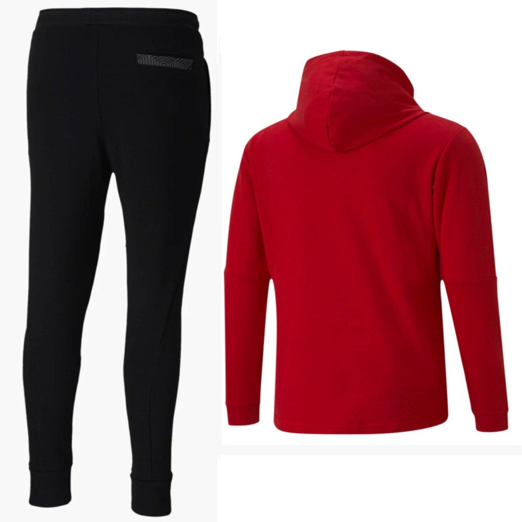 AC Milan Casual hooded presentation Soccer tracksuit 2020/21 - Puma-1