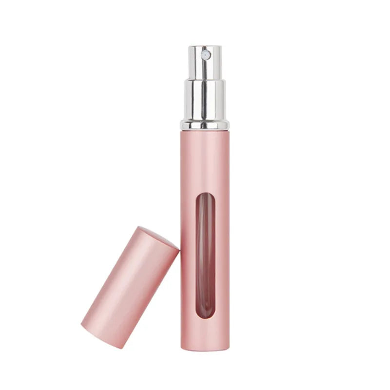 Botella de perfume recargable, tamaño de viaje, portátil, atomizador de pulverización ultrafina, botella recargable vacía, 5ml