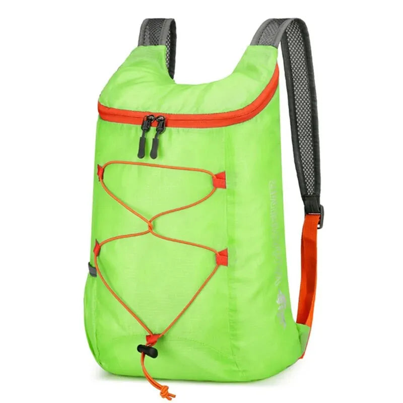 Mochila Plegable Multifuncional para Exteriores, Ligera, de Alta Densidad, Tela de Nylon Impermeable, Bolso Deportivo para Camping, Senderismo y Viajes