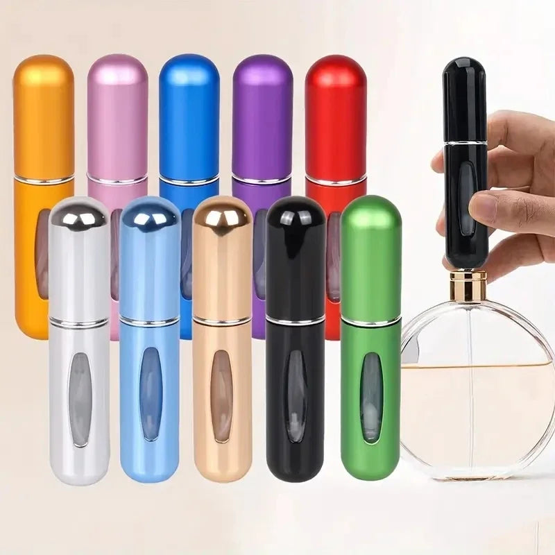 1Pc Portable 5ml Mini Travel Perfume Bottle Base Refill Bottle Straight Charging Small Sample Perfume Refillable Spray Bottling