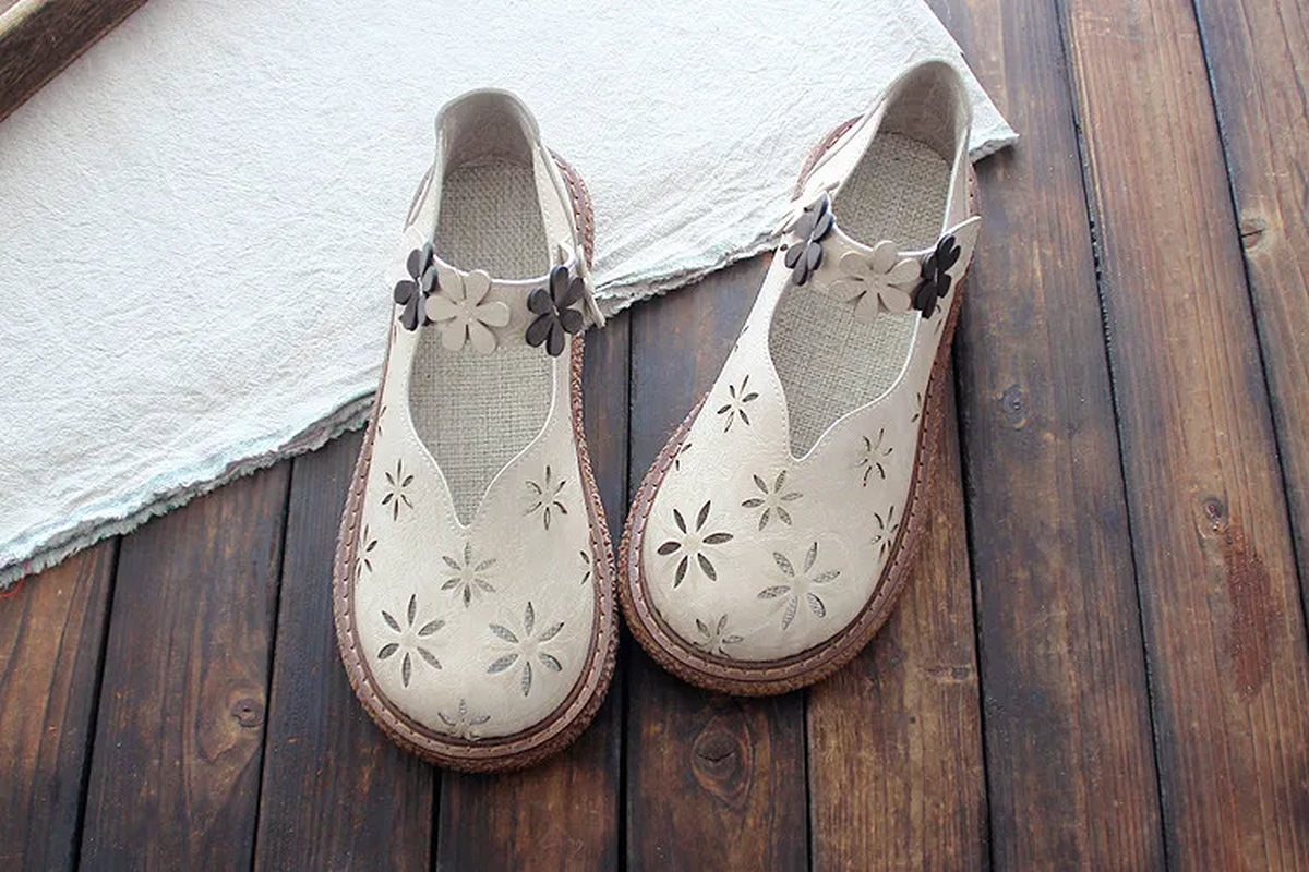 -Retro Style Shoes Platform Shoes Big Head Doll Shoes Summer Mori Comfortable Women'S Shoes Artistic Single Shoes