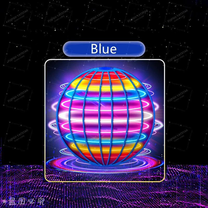 Pelota voladora, pelota giratoria automática, luces LED deslumbrantes, magia flotante, ventilador, máquina voladora ovni, juguete de regalo, juego, pelota deportiva