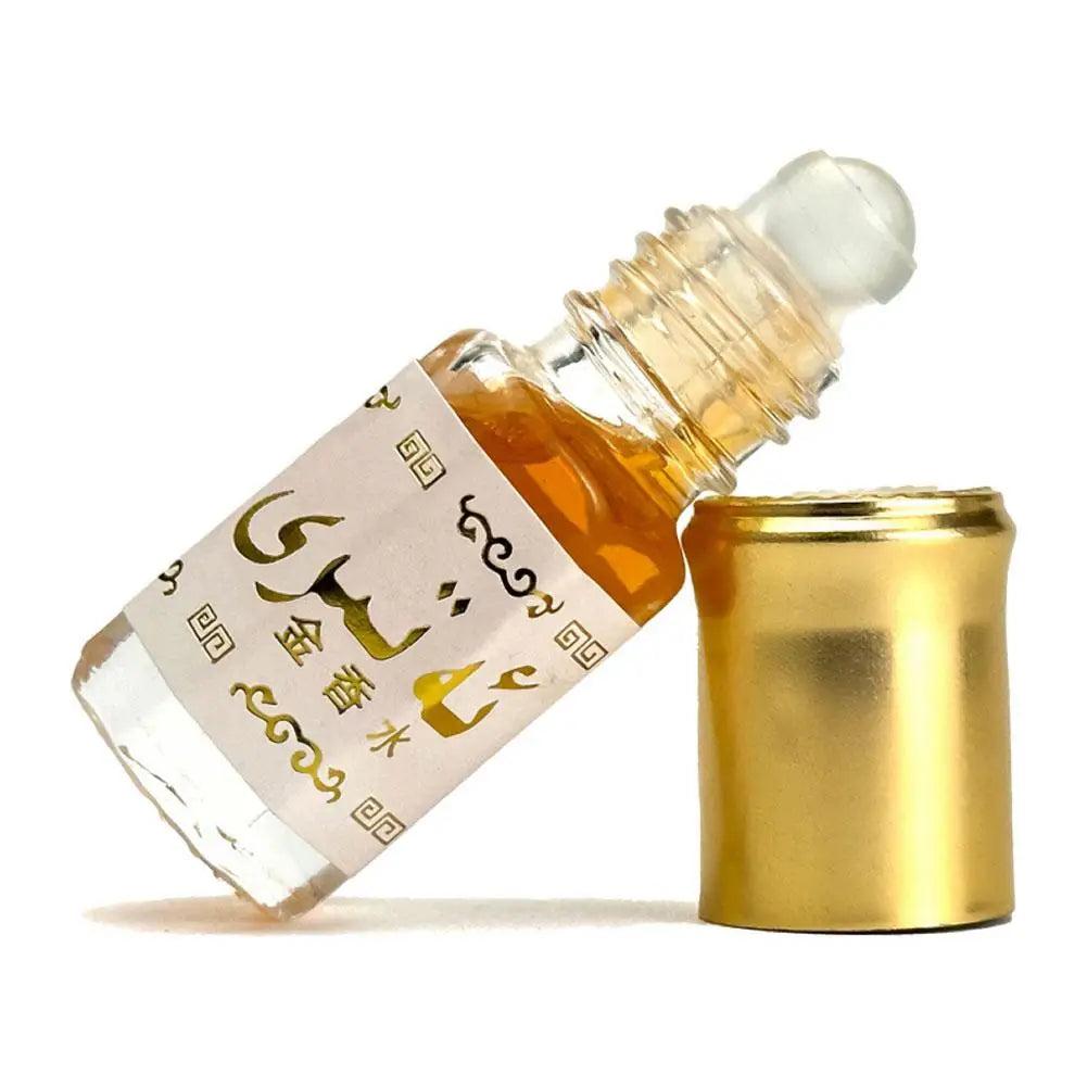 Perfume de Aceite Arabian Gold con Aplicador Roll-On, Fragancia Duradera, Perfume Corporal Unisex Portátil, Aroma Corporal Duradero
