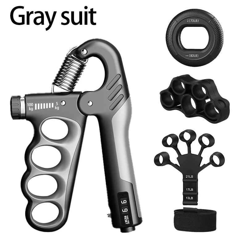 5-60/100/150kg Fortalecedor de Agarre para Gimnasio, Expansor de Muñeca, Fortalecedor de Mano, Recuperación Muscular Ajustable, Ejercicio de Fuerza de Mano