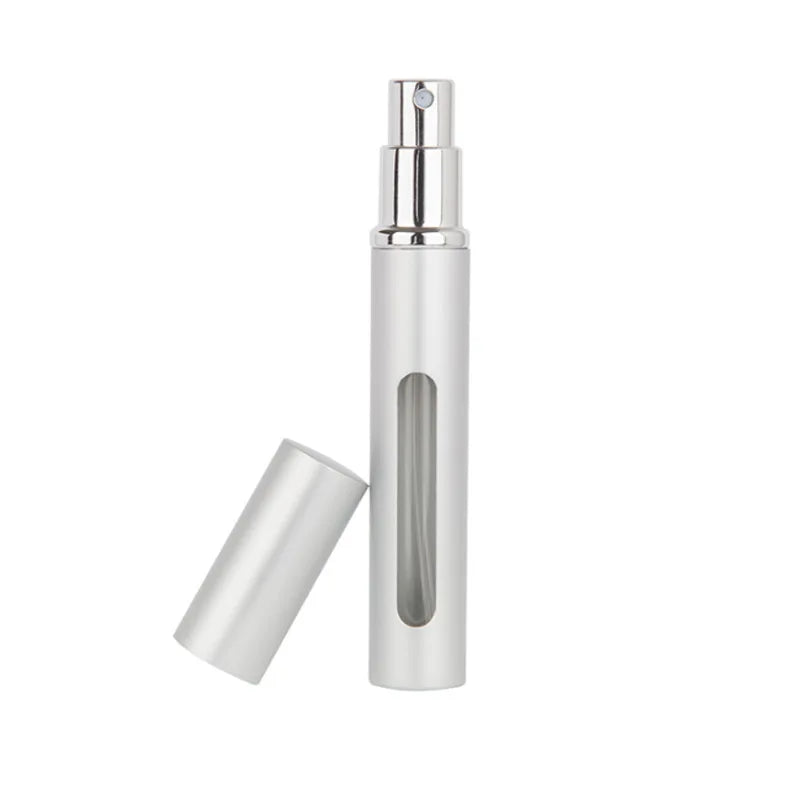 Botella de perfume recargable, tamaño de viaje, portátil, atomizador de pulverización ultrafina, botella recargable vacía, 5ml
