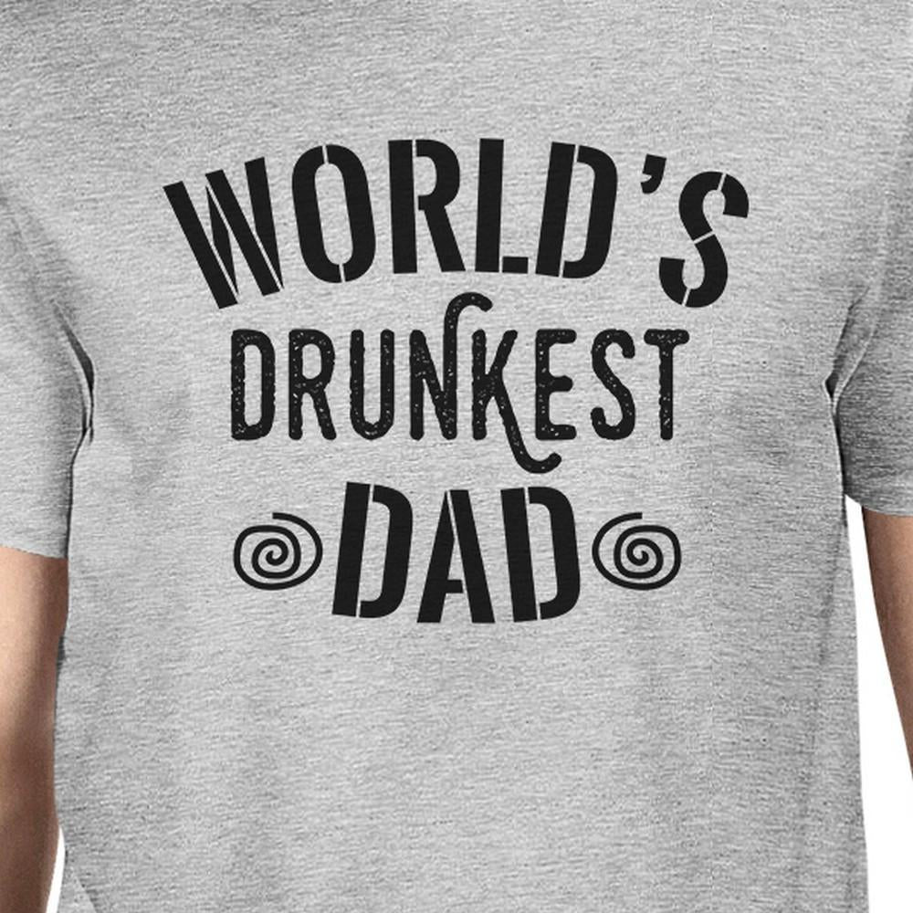 World's Drunkest Dad Mens Grey Short Sleeve Tee