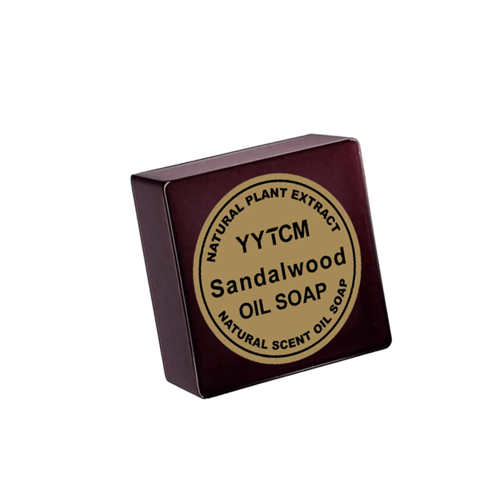 Jabón de Colonia para Hombres, Jabón de Perfume de Colonia, Jabón de Sándalo, Jabón de Baño Limpiador Facial Corporal, Jabón Artesanal con Aceites Esenciales 70g