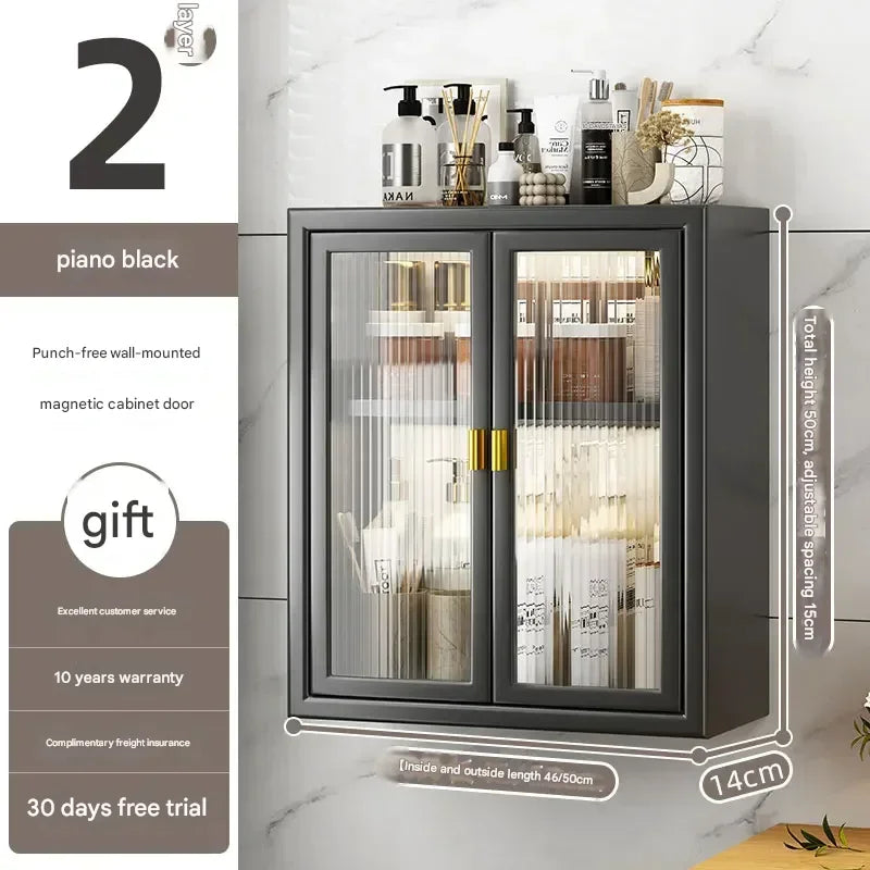 Gabinete de Baño Estético para Pared Vinos Perfumes Gadgets Pequeños Estantes Modernos para Baño Organizador de Medicinas Muebles de Habitación