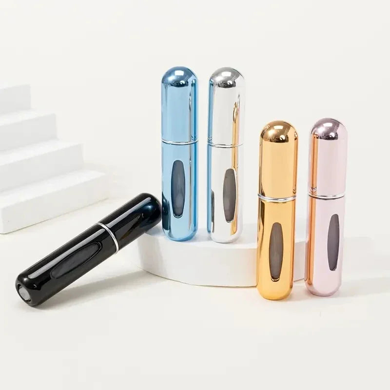 1Pc Portable 5ml Mini Travel Perfume Bottle Base Refill Bottle Straight Charging Small Sample Perfume Refillable Spray Bottling