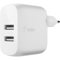 Belkin Boost Charge 2-Port USB-A Wall Charger (White, 24W)-0