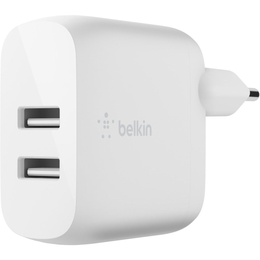 Belkin Boost Charge 2-Port USB-A Wall Charger (White, 24W)-0