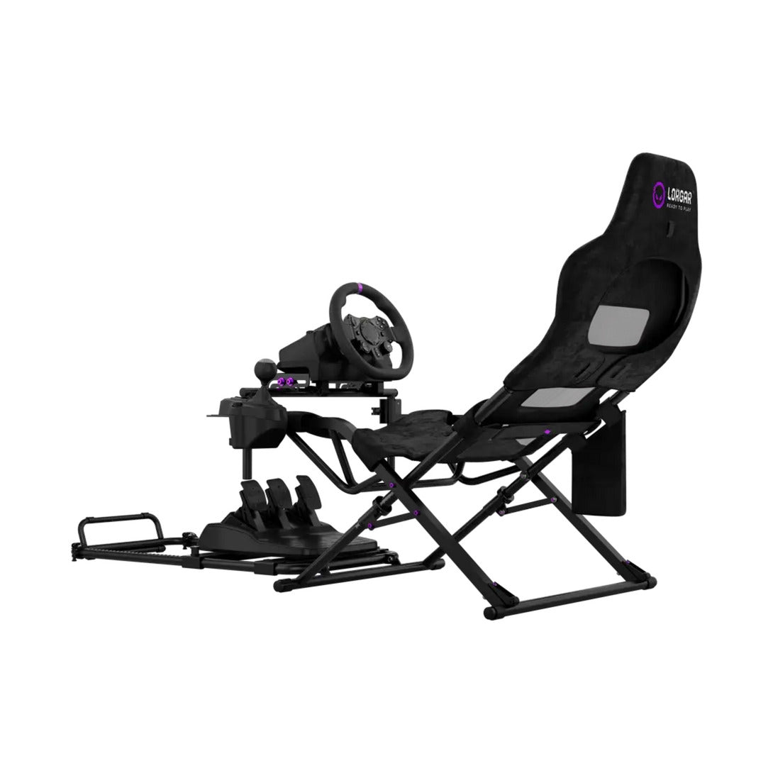 LORGAR advanced raf1 racing simulator (zwart)-0