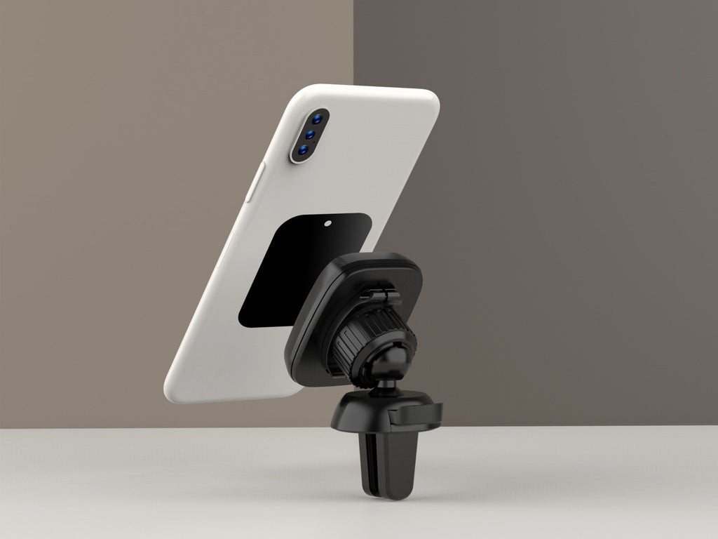 Techancy Adesivo Metálico Para Telemóveis Ti2216 Preto Para Suportes Magnéticos De Telemóveis E Capas Com Aderência