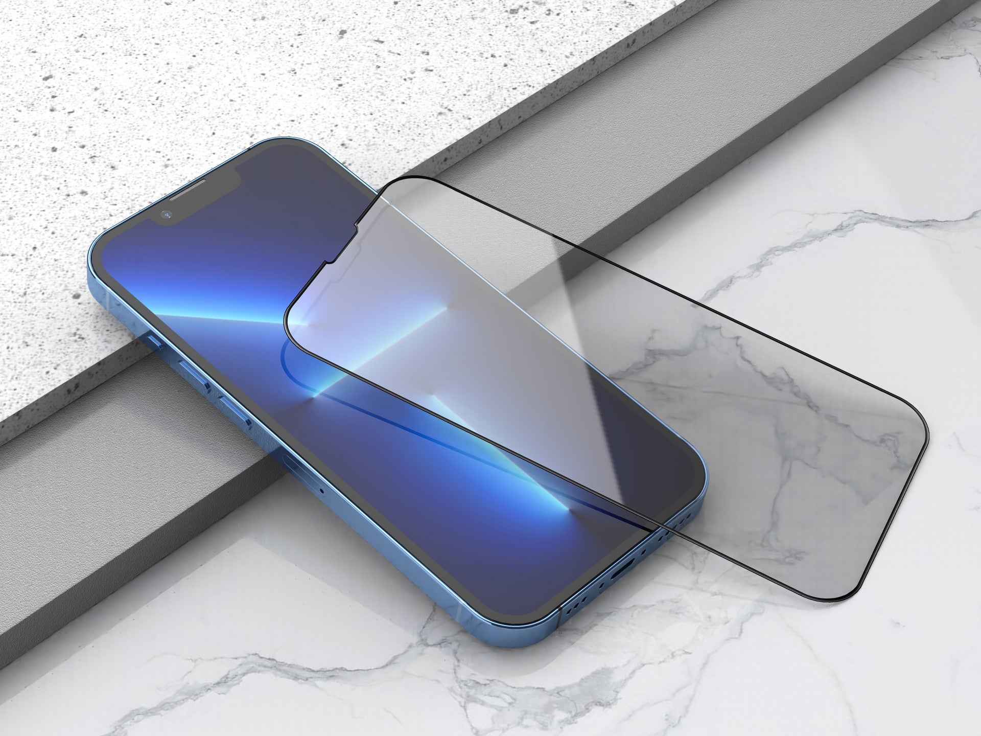 Protetor de ecrã premium para smartphone Techancy, KU1500, vidro temperado de 0,33, compatível com iPhone X/Xs/11 Pro