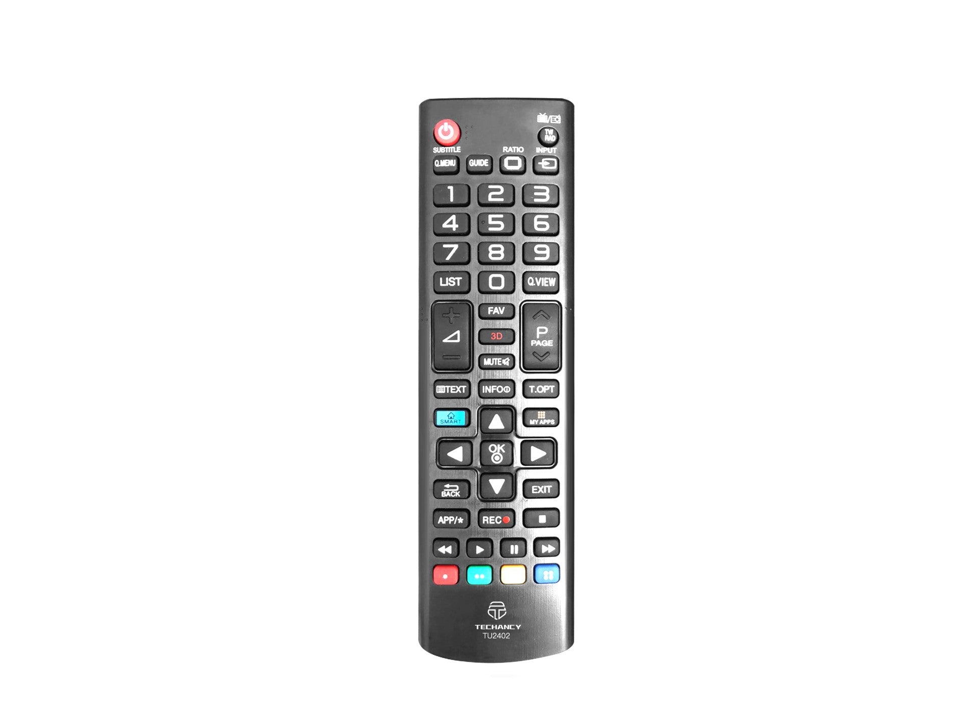 Techancy Controlo Remoto Do Televisor  TU2402, Alcance Sem Fios De 8m, Compatível Com Televisores Lg, Ligação Auto-Adaptável