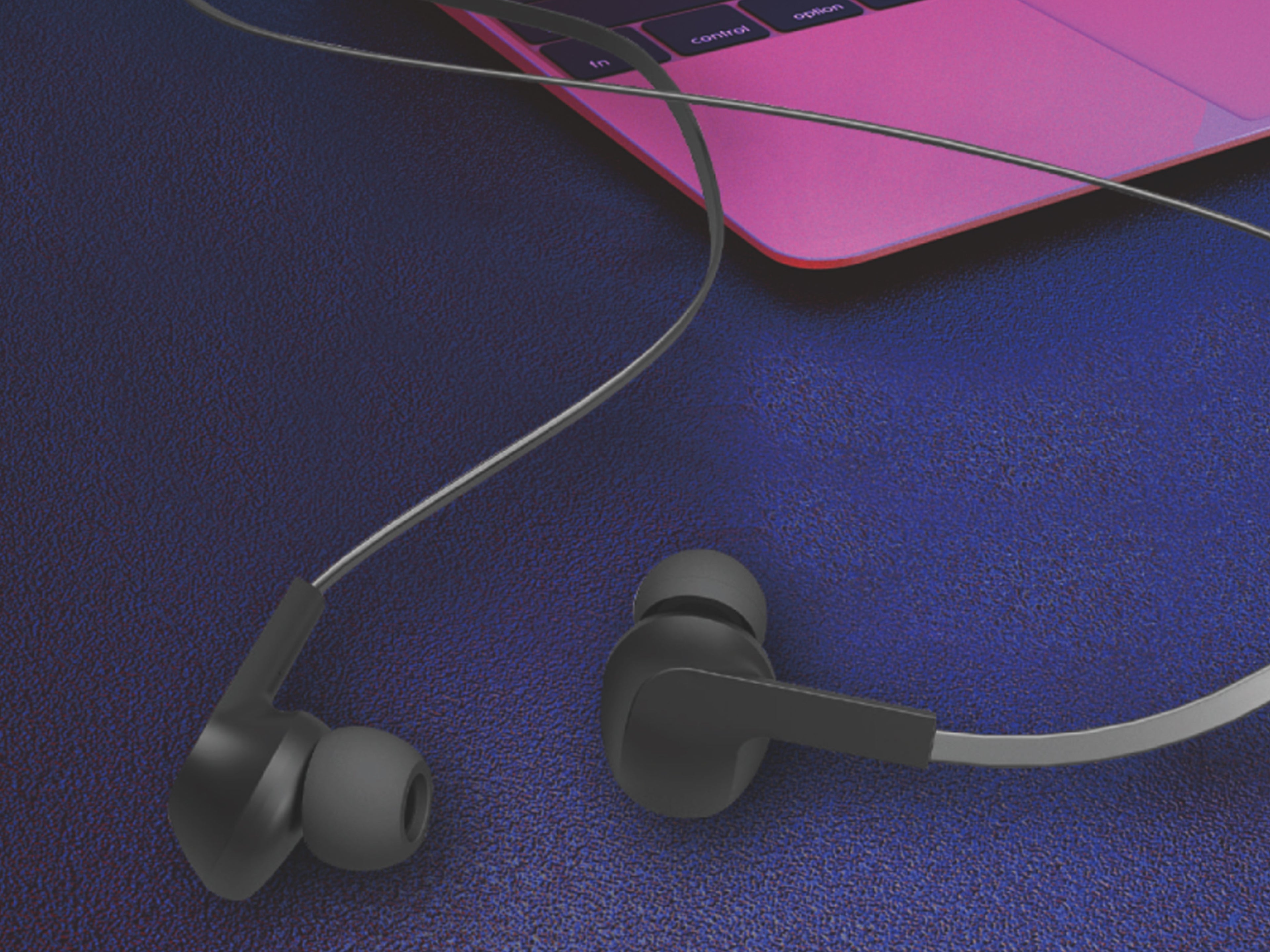 Techancy Auricular Com Fios Preto TD8022 , Microfone Integrado, 3,5 Mm, Compatível Com Smartphones E Tablets