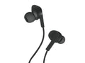 Techancy Auricular Com Fios Preto TD8022 , Microfone Integrado, 3,5 Mm, Compatível Com Smartphones E Tablets
