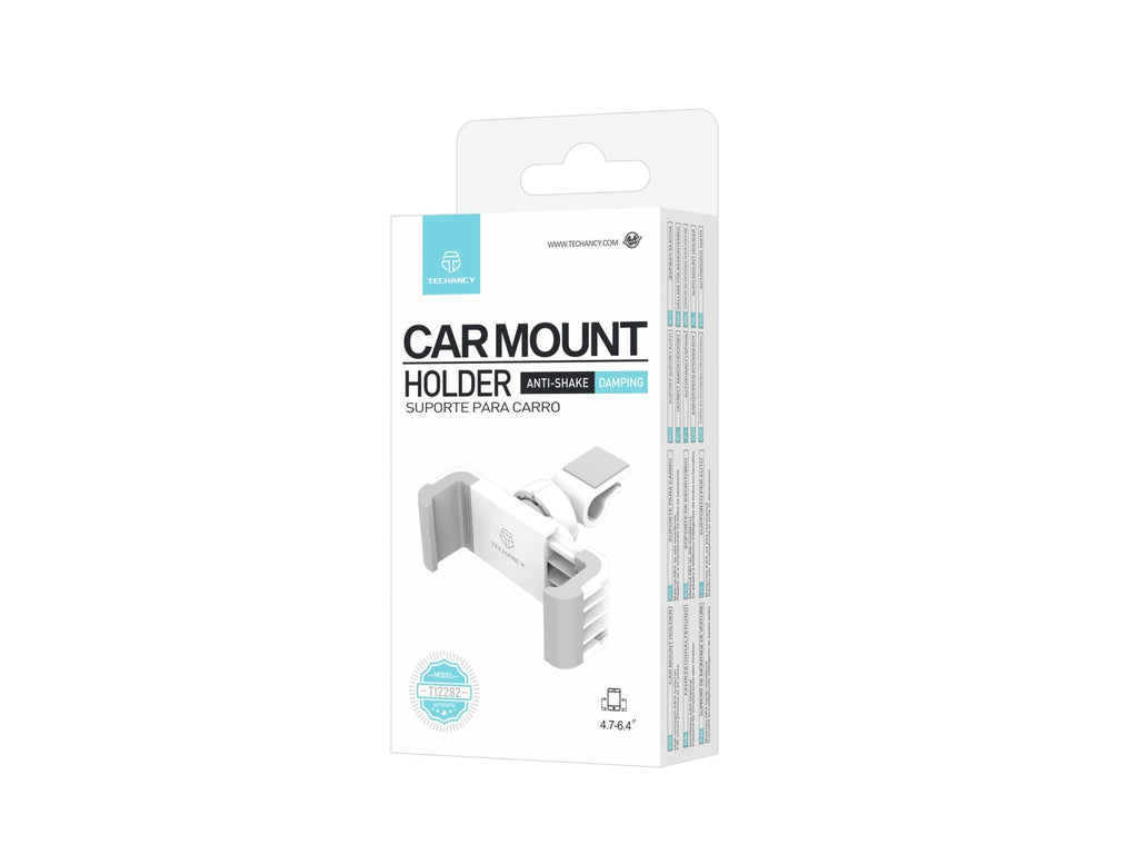 Techancy Suporte de Telemovel para Carro TI2282 Rotativo Estavel Compatvel com 4.7 a 6.4 Polegadas Branco