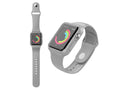 Pulseira totalmente adesiva para relógio Techancy, KC2112, compatível com Apple Watch 38-40 mm, cinzenta