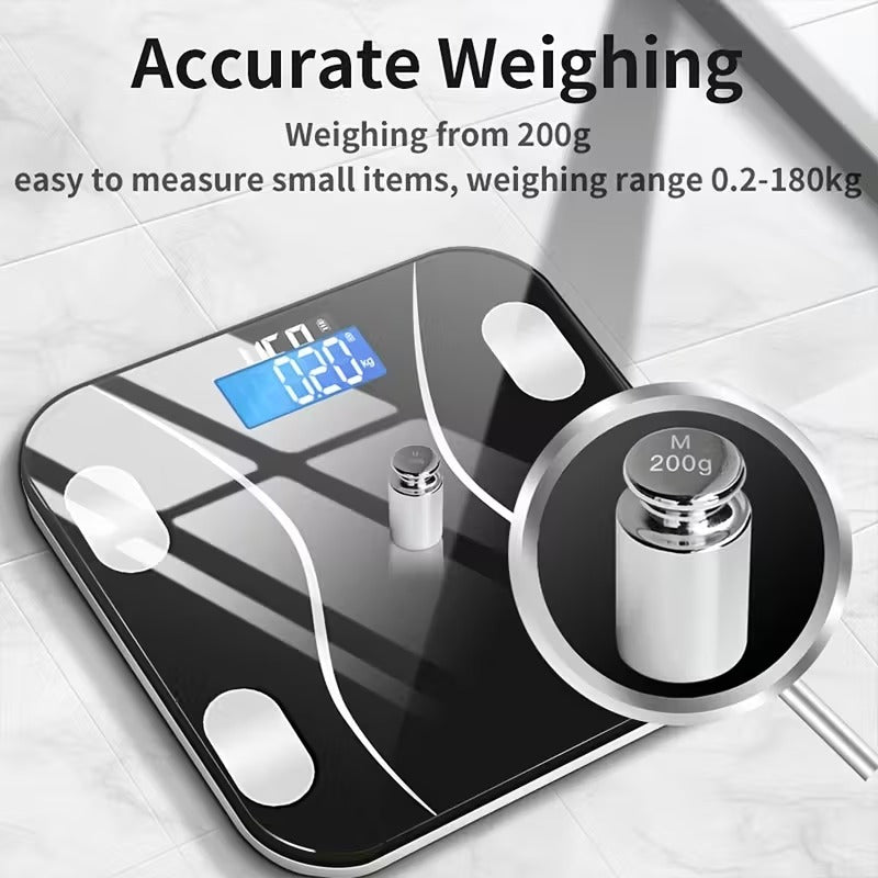 Smart Electronic Bathroom Scale with LCD Display-3
