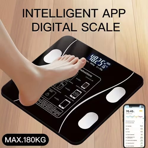 Smart Electronic Bathroom Scale with LCD Display-4