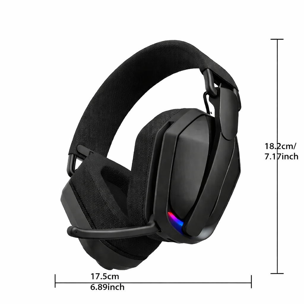 Wireless Gaming Headphones with Noise Cancelling Mic-4