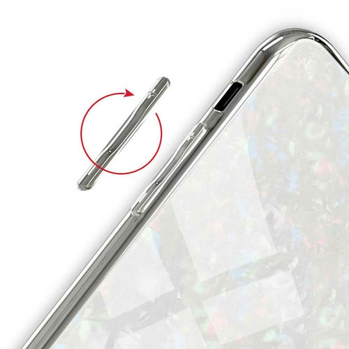 Marble Case Tempered Glass Hard Phone Cover For Apple i Phone 10 Cover